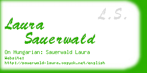 laura sauerwald business card